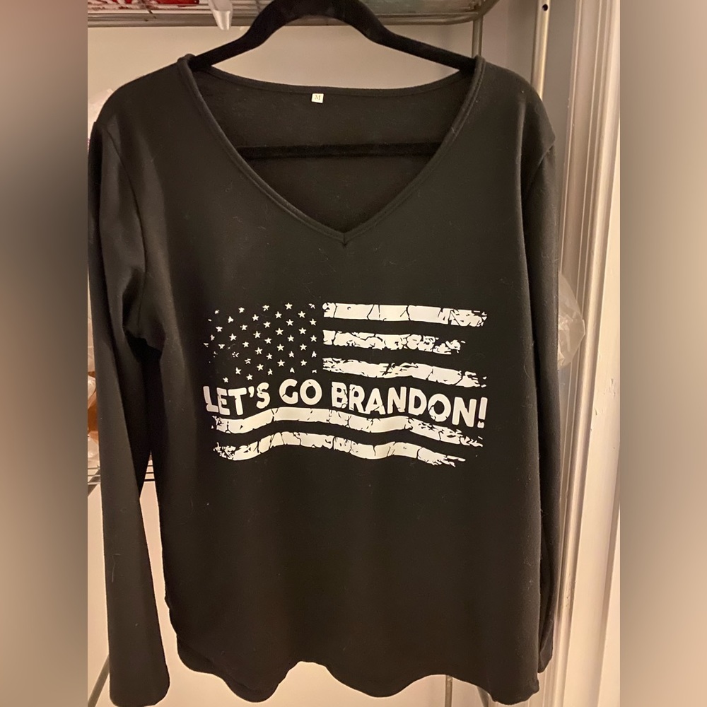 Black let's go Brandon shirt